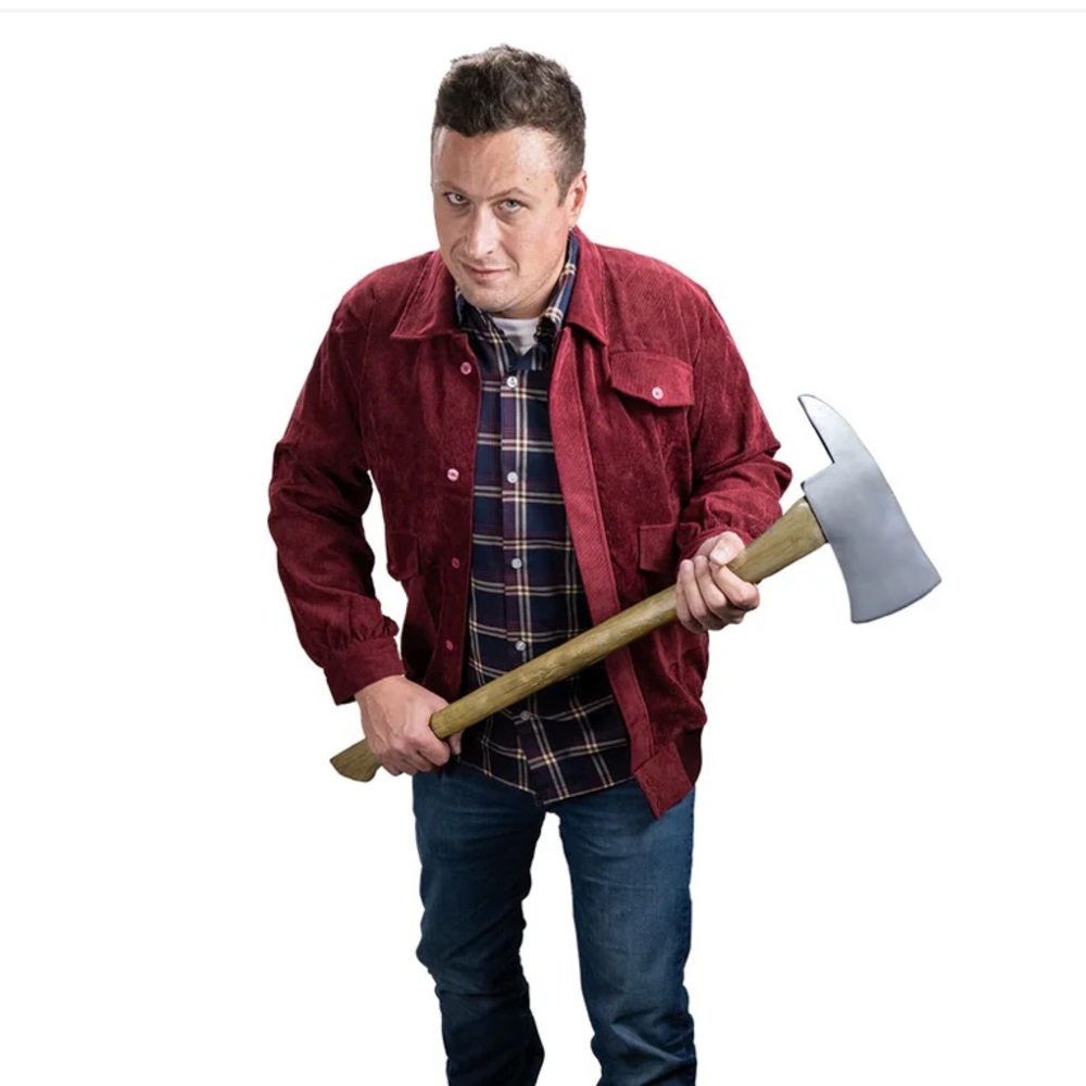 Burgundy Corduroy Jacket & Plaid Shirt - Jack Torrence The Shining Costume